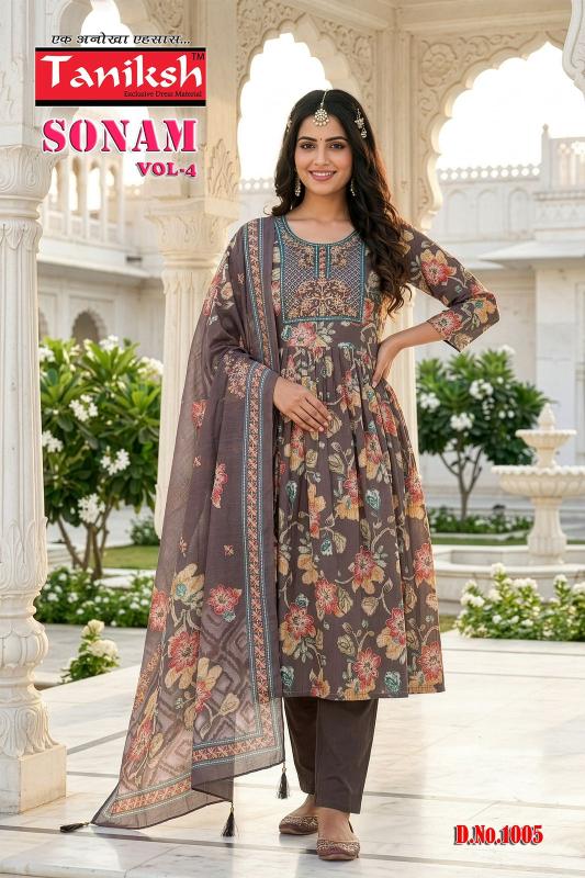 Taniksh sonam vol 4 anarkali style kurtis wholesale outlets